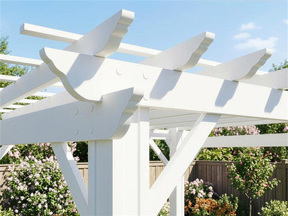 Stratford | 12x10 Steel Pergola – White