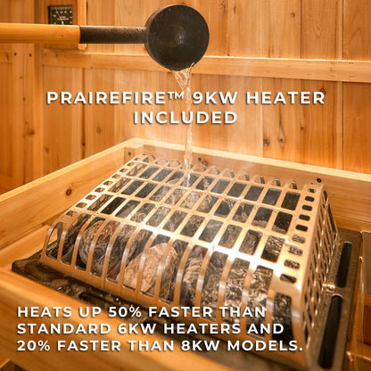 Paxton Outdoor Barrel Sauna with Porch – 2-4 Person