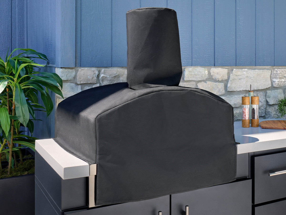 Lancaster | L-Shape Outdoor Kitchen with Built-In Grill & Pizza Oven